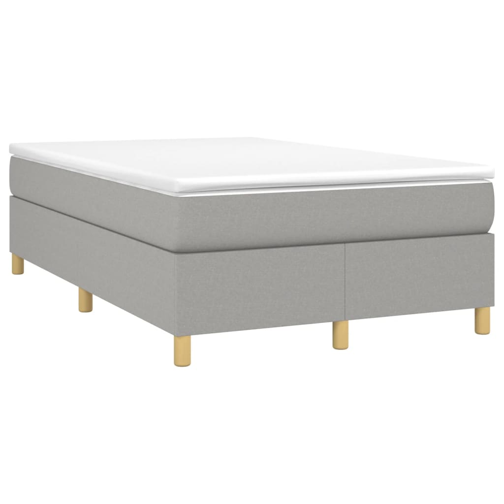 Struttura Letto a Rete a Molle Grigio Chiaro 120x200 cm Tessuto