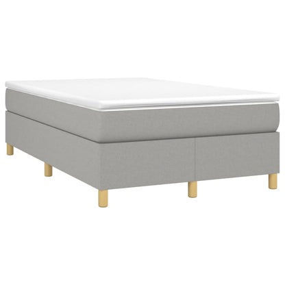 Struttura Letto a Rete a Molle Grigio Chiaro 120x200 cm Tessuto