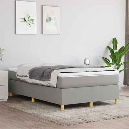 Struttura Letto a Rete a Molle Grigio Chiaro 120x200 cm Tessuto