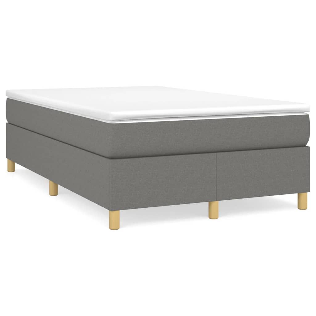 Struttura Letto a Rete a Molle Grigio Scuro 120x200 cm Tessuto