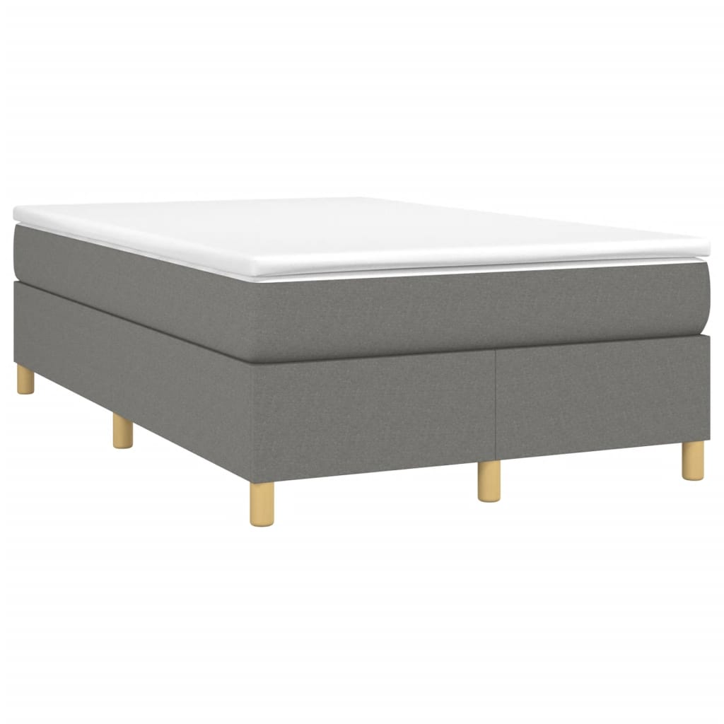 Struttura Letto a Rete a Molle Grigio Scuro 120x200 cm Tessuto