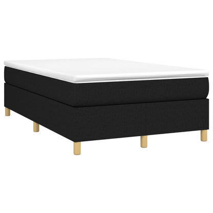 Struttura Letto a Rete a Molle Nero 120x200 cm Tessuto