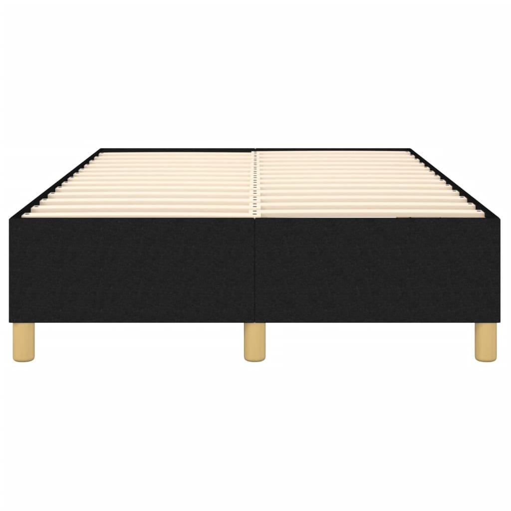 Struttura Letto a Rete a Molle Nero 120x200 cm Tessuto