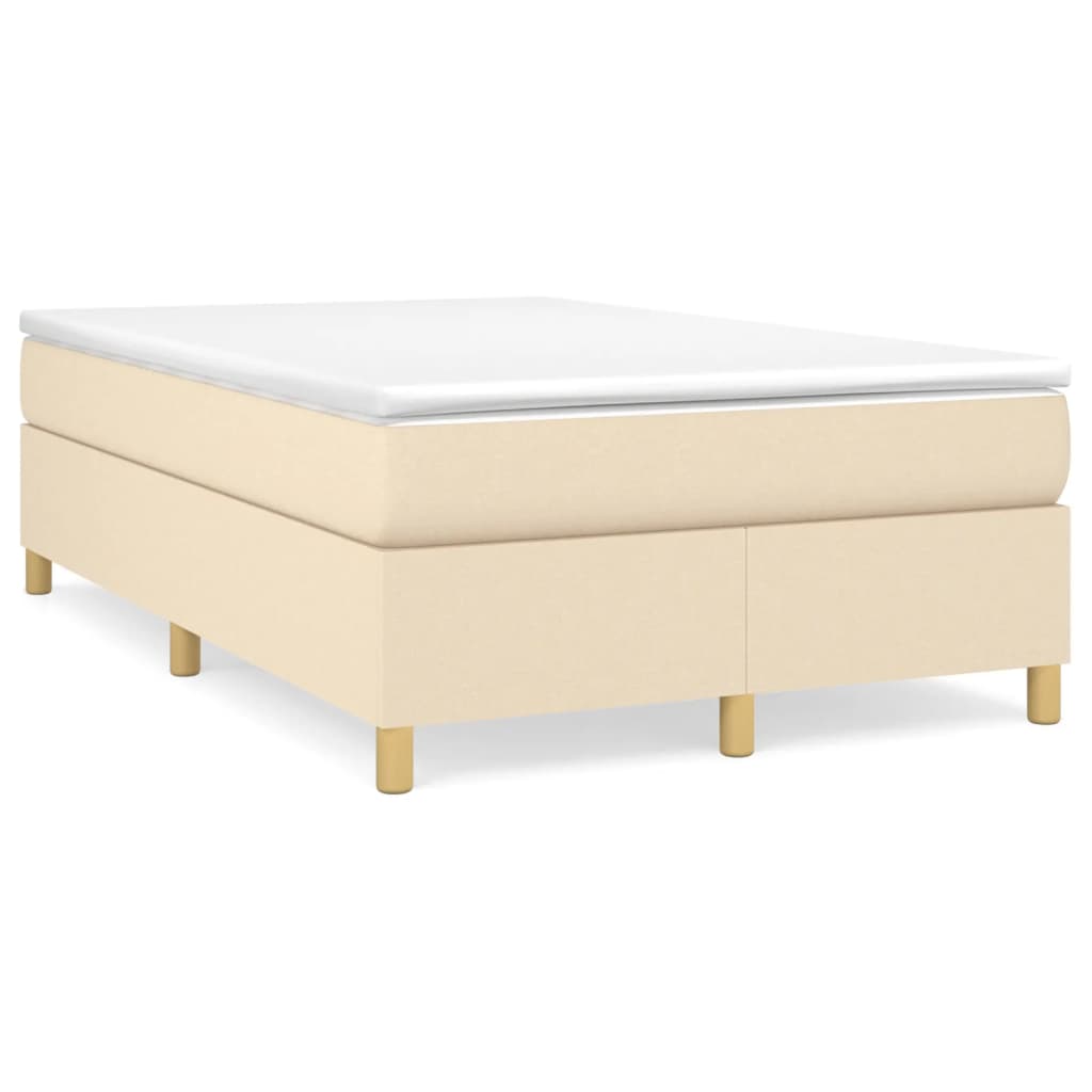 Struttura Letto a Rete a Molle Crema 120x200 cm Tessuto