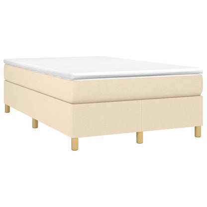 Struttura Letto a Rete a Molle Crema 120x200 cm Tessuto