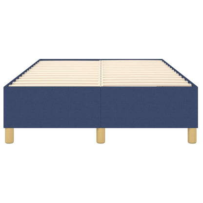 Struttura Letto a Rete a Molle Blu 120x200 cm in Tessuto