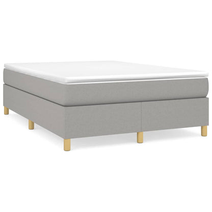 Struttura Letto a Rete a Molle Grigio Chiaro 140x190 cm Tessuto