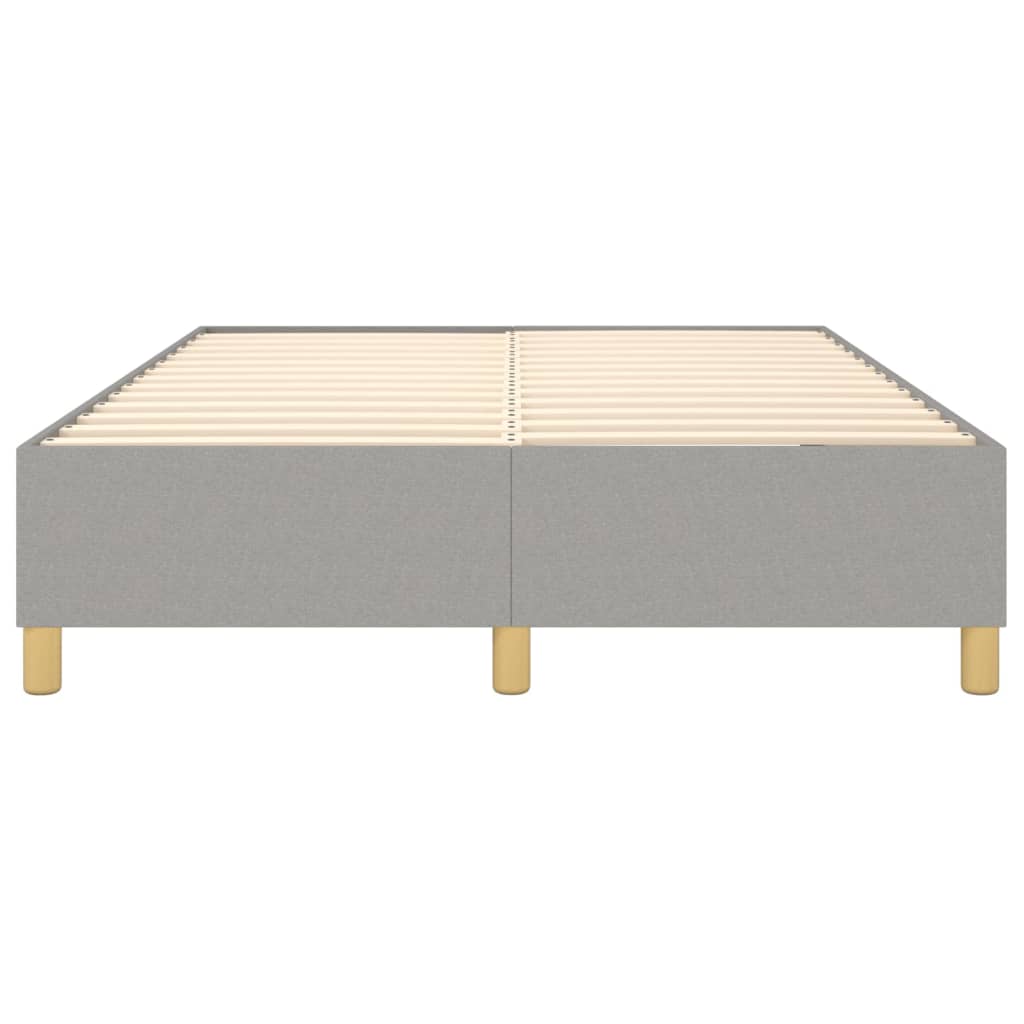 Struttura Letto a Rete a Molle Grigio Chiaro 140x190 cm Tessuto
