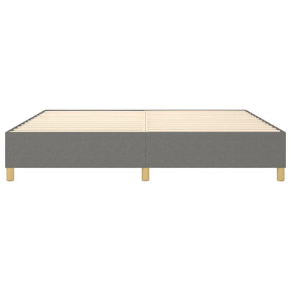 Struttura Letto a Rete a Molle Grigio Scuro 140x190 cm Tessuto