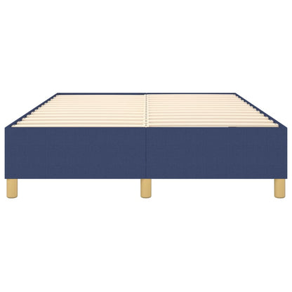 Struttura Letto a Rete a Molle Blu 140x190 cm in Tessuto