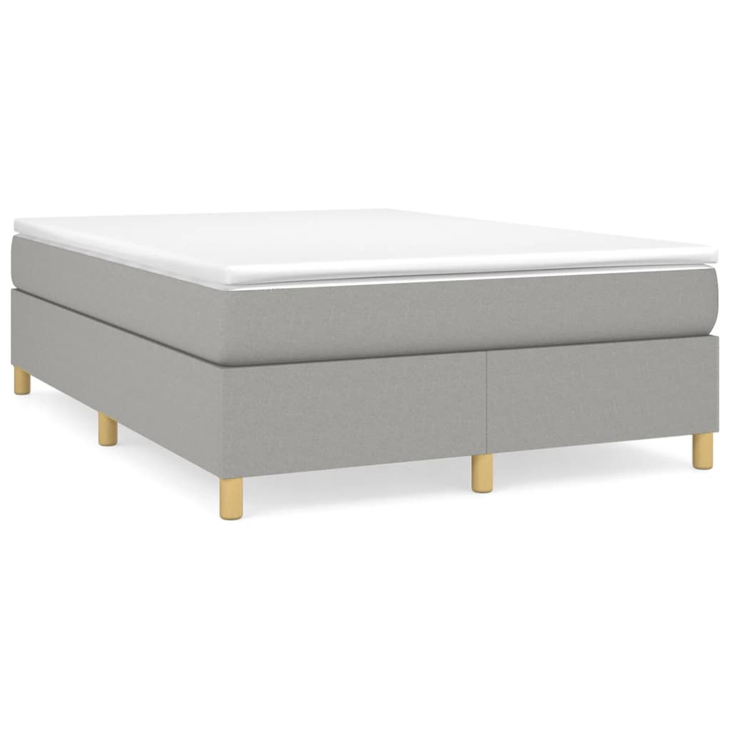 Struttura Letto a Rete a Molle Grigio Chiaro 140x200 cm Tessuto