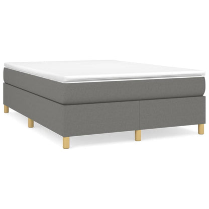 Struttura Letto a Rete a Molle Grigio Scuro 140x200 cm Tessuto