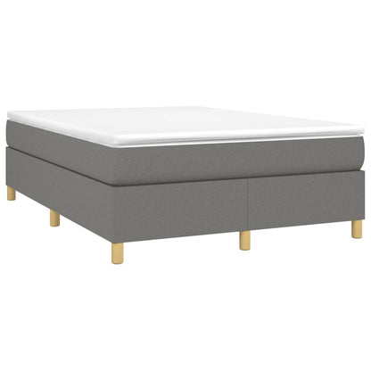 Struttura Letto a Rete a Molle Grigio Scuro 140x200 cm Tessuto