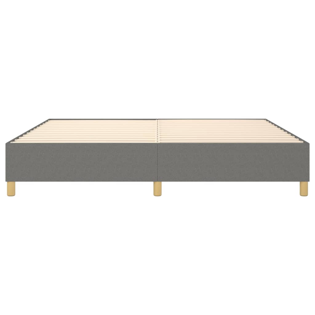 Struttura Letto a Rete a Molle Grigio Scuro 140x200 cm Tessuto