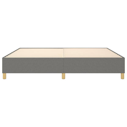 Struttura Letto a Rete a Molle Grigio Scuro 140x200 cm Tessuto
