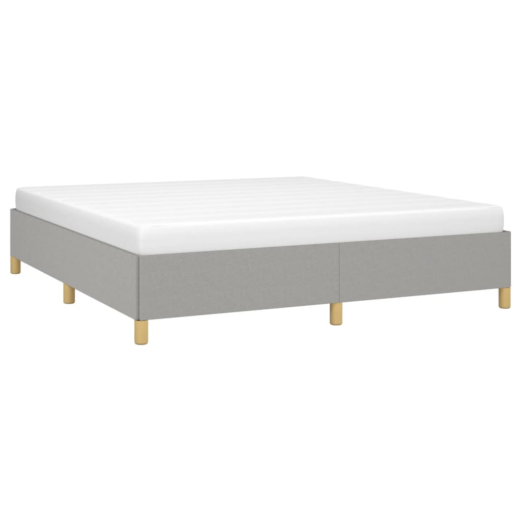 Struttura Letto a Rete a Molle Grigio Chiaro 160x200 cm Tessuto