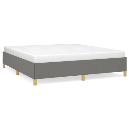 Struttura Letto a Rete a Molle Grigio Scuro 160x200 cm Tessuto