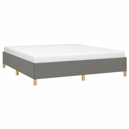 Struttura Letto a Rete a Molle Grigio Scuro 160x200 cm Tessuto