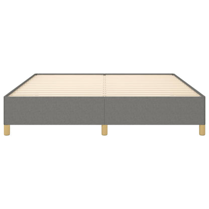 Struttura Letto a Rete a Molle Grigio Scuro 160x200 cm Tessuto