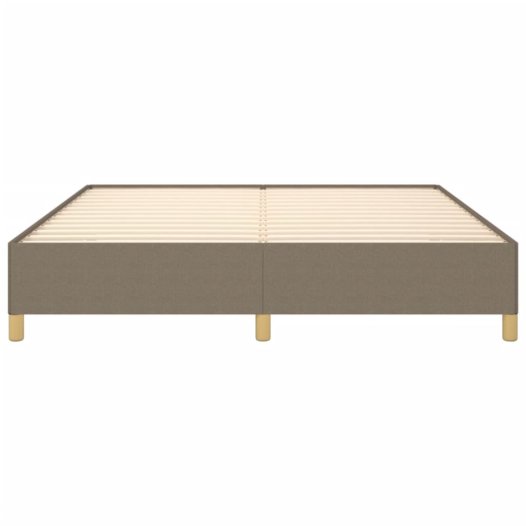 Struttura Letto a Rete a Molle Tortora 160x200 cm in Tessuto