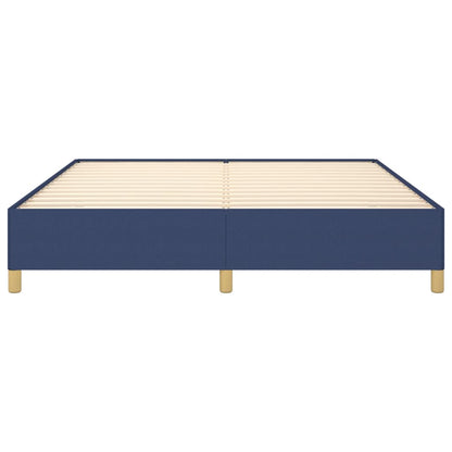 Struttura Letto a Rete a Molle Blu 160x200 cm in Tessuto