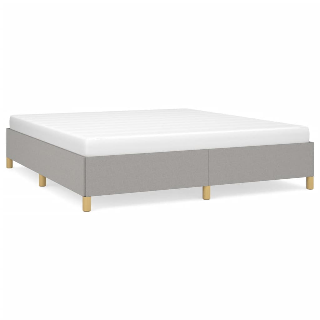 Struttura Letto a Rete a Molle Grigio Chiaro 180x200 cm Tessuto