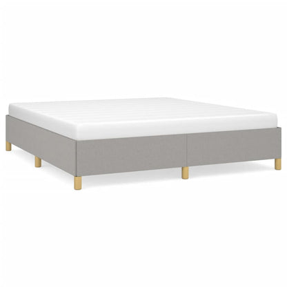 Struttura Letto a Rete a Molle Grigio Chiaro 180x200 cm Tessuto
