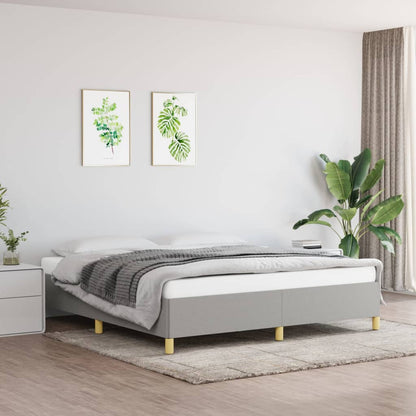 Struttura Letto a Rete a Molle Grigio Chiaro 180x200 cm Tessuto