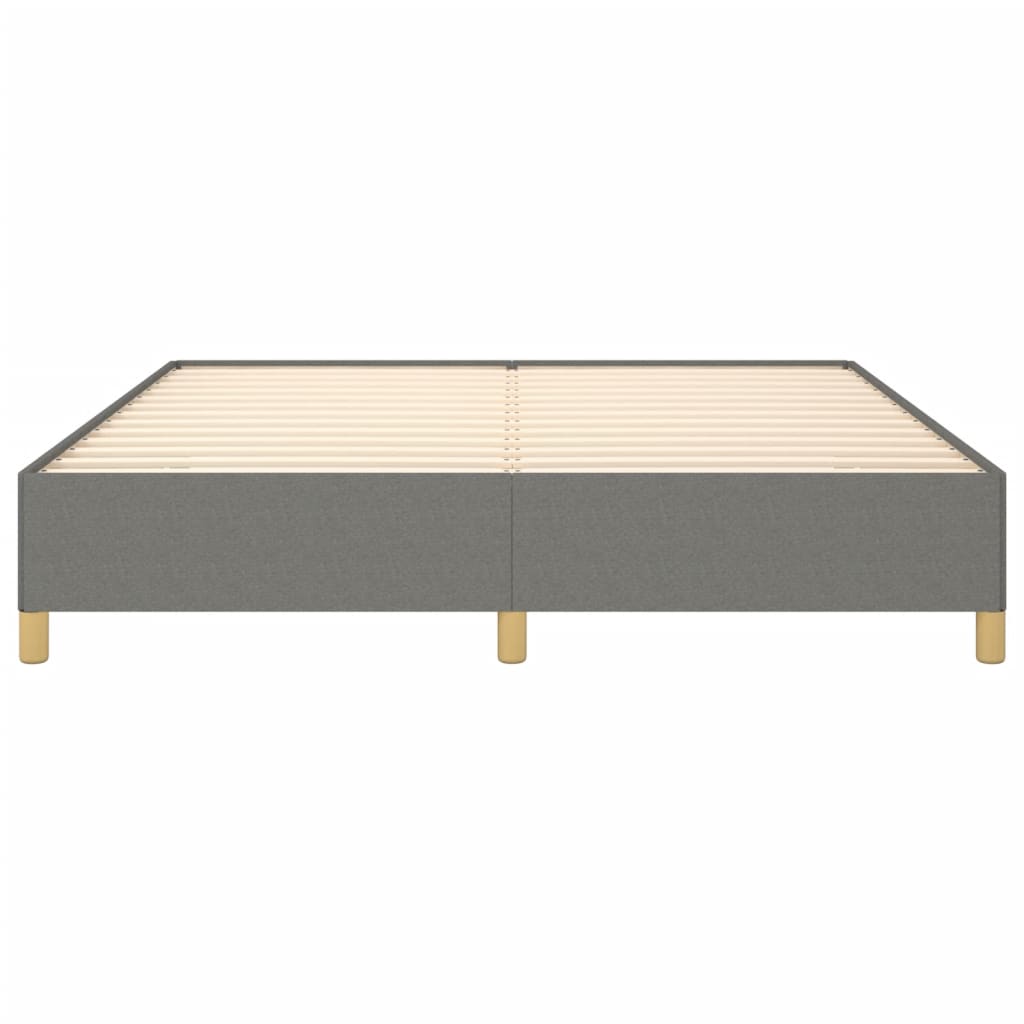 Struttura Letto a Rete a Molle Grigio Scuro 180x200 cm Tessuto