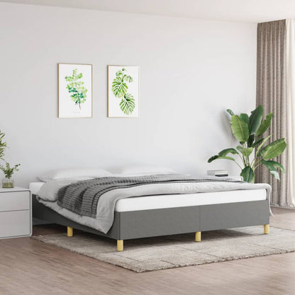 Struttura Letto a Rete a Molle Grigio Scuro 180x200 cm Tessuto