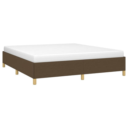 Struttura Letto a Rete a Molle Marrone Scuro 180x200 cm Tessuto