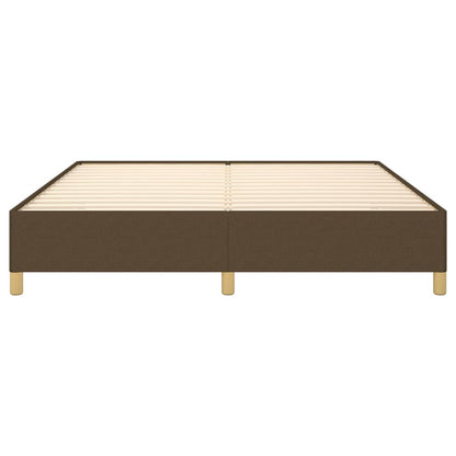 Struttura Letto a Rete a Molle Marrone Scuro 180x200 cm Tessuto