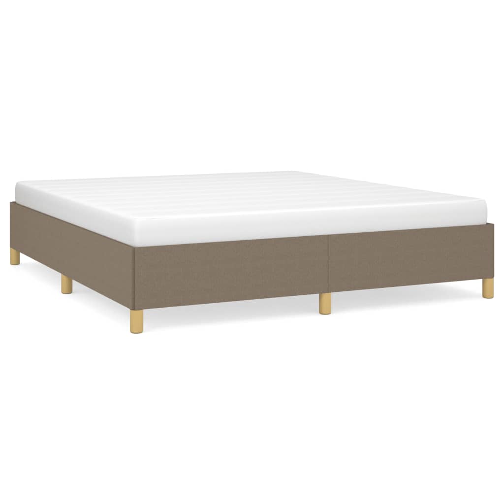 Struttura Letto a Rete a Molle Tortora 180x200 cm in Tessuto