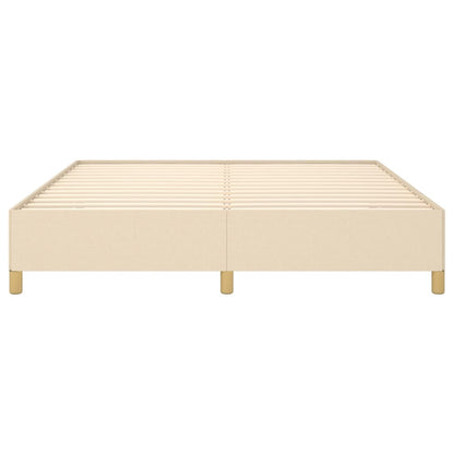 Struttura Letto a Rete a Molle Crema 180x200 cm in Tessuto