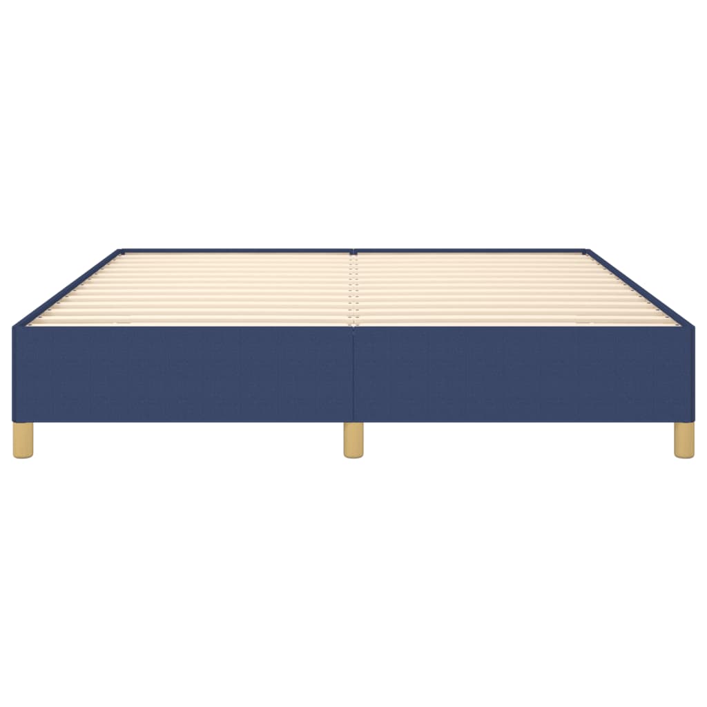 Struttura Letto a Rete a Molle Blu 180x200 cm in Tessuto