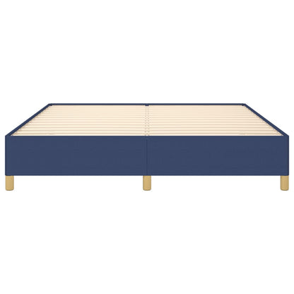 Struttura Letto a Rete a Molle Blu 180x200 cm in Tessuto