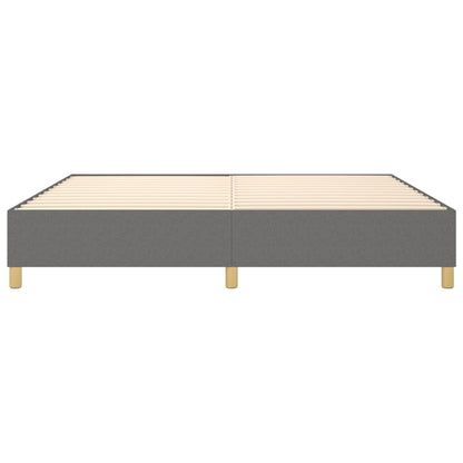 Struttura Letto a Rete a Molle Grigio Scuro 200x200 cm Tessuto