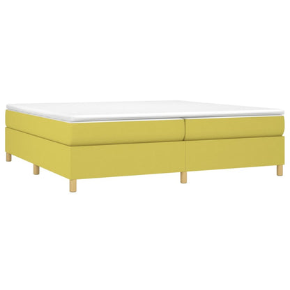 Struttura Letto a Rete a Molle Verde 200x200 cm in Tessuto