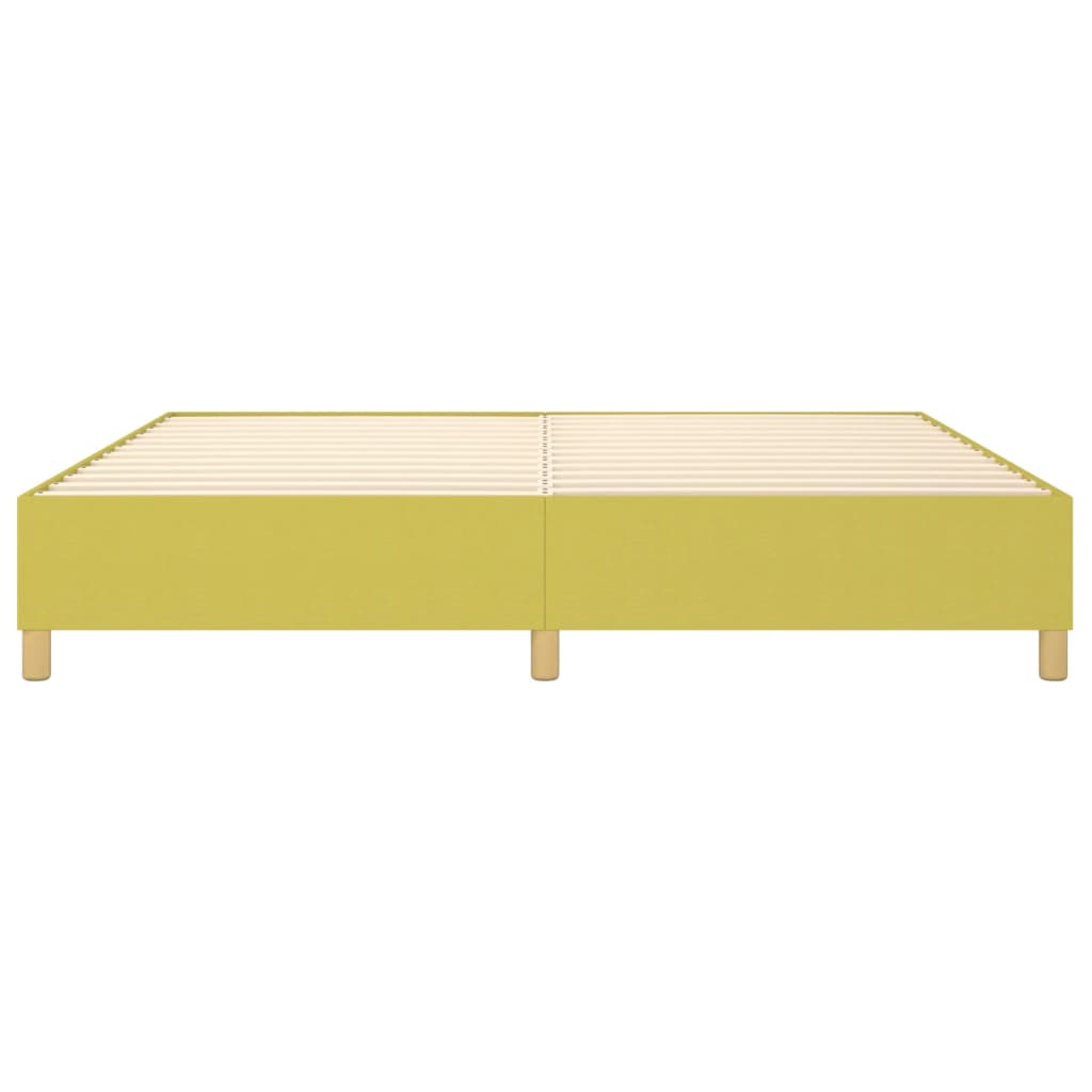 Struttura Letto a Rete a Molle Verde 200x200 cm in Tessuto