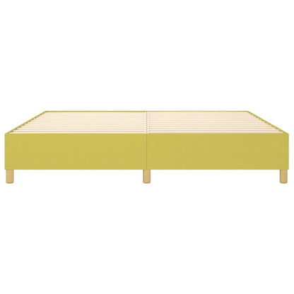 Struttura Letto a Rete a Molle Verde 200x200 cm in Tessuto