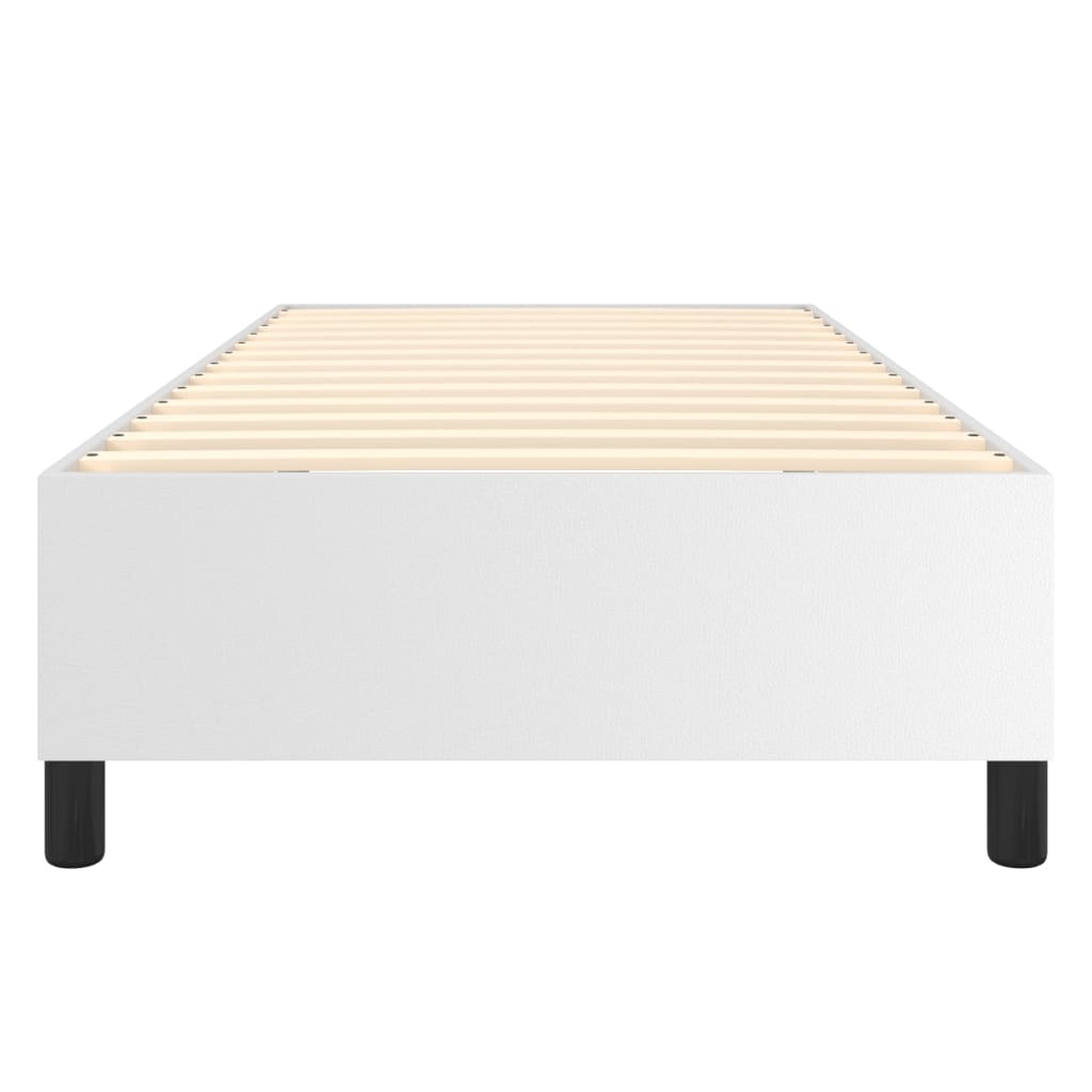 Struttura Letto a Rete a Molle Bianco 80x200 cm in Similpelle