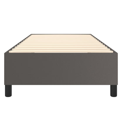Struttura Letto a Rete a Molle Grigio 80x200 cm in Similpelle
