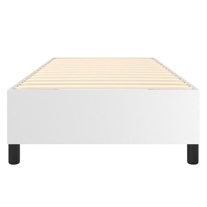 Struttura Letto a Rete a Molle Bianco 90x200 cm in Similpelle