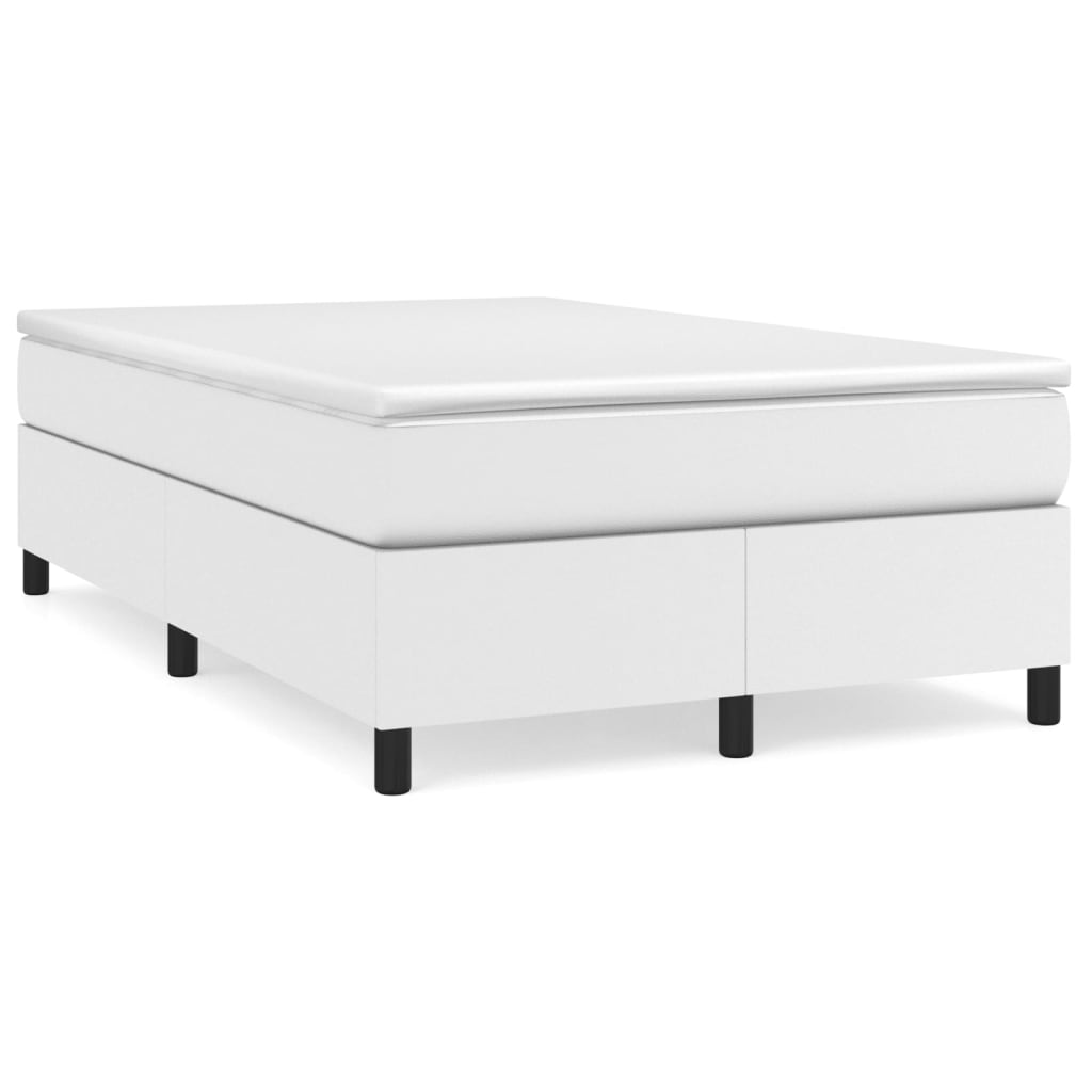 Struttura Letto a Rete a Molle Bianco 120x200 cm in Similpelle