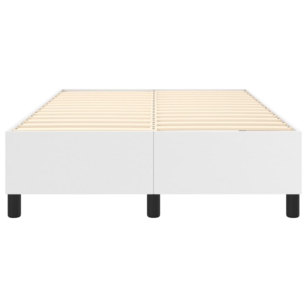 Struttura Letto a Rete a Molle Bianco 120x200 cm in Similpelle