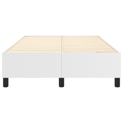 Struttura Letto a Rete a Molle Bianco 120x200 cm in Similpelle