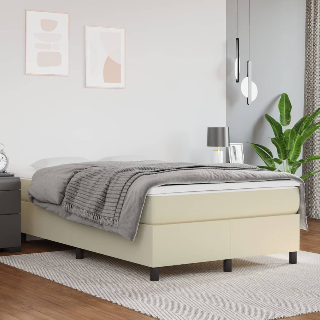 Giroletto a Molle Crema 120x200 cm in Similpelle