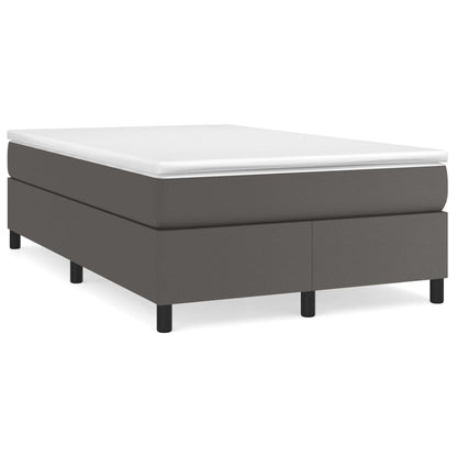 Struttura Letto a Rete a Molle Grigio 120x200 cm in Similpelle