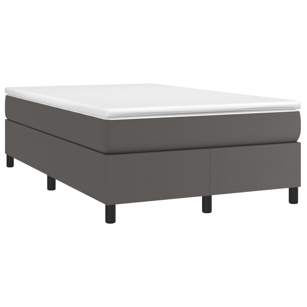 Struttura Letto a Rete a Molle Grigio 120x200 cm in Similpelle