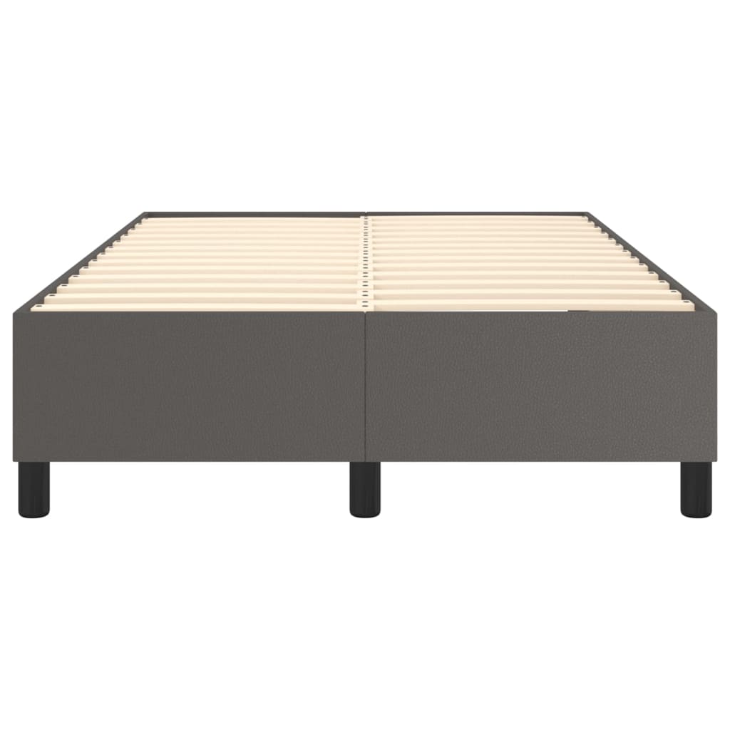 Struttura Letto a Rete a Molle Grigio 120x200 cm in Similpelle